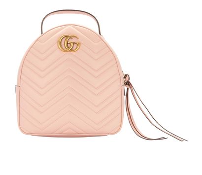 GG Marmont Backpack, &pound;850, Handbags, Pink, Leather, Front view